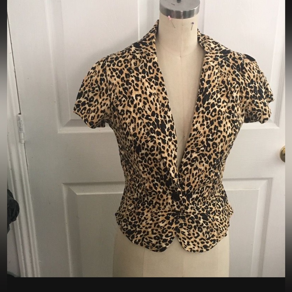 Leopard Blazer